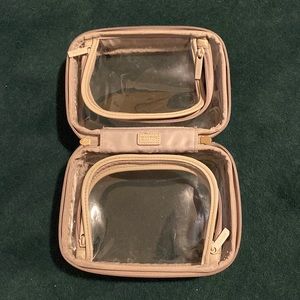 Calpak small clear cosmetics case stone